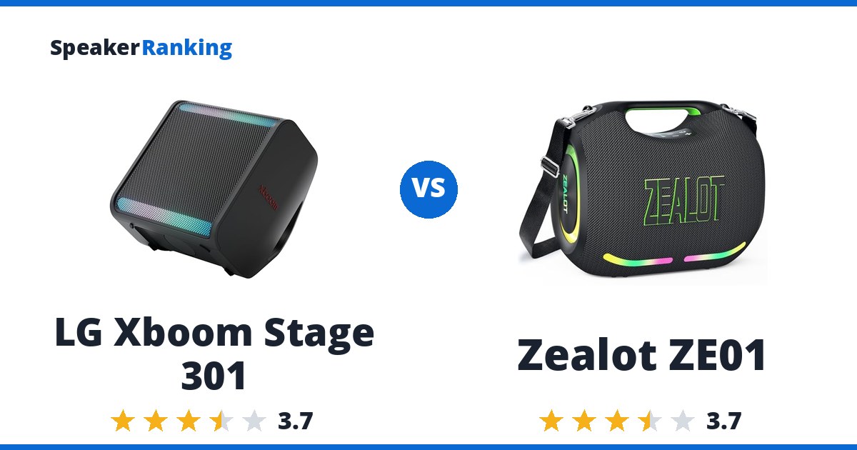 LG Xboom Stage 301 vs Zealot ZE01