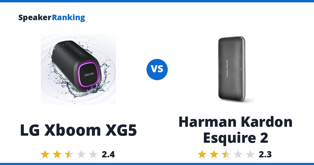 LG Xboom XG5 vs Harman Kardon Esquire 2