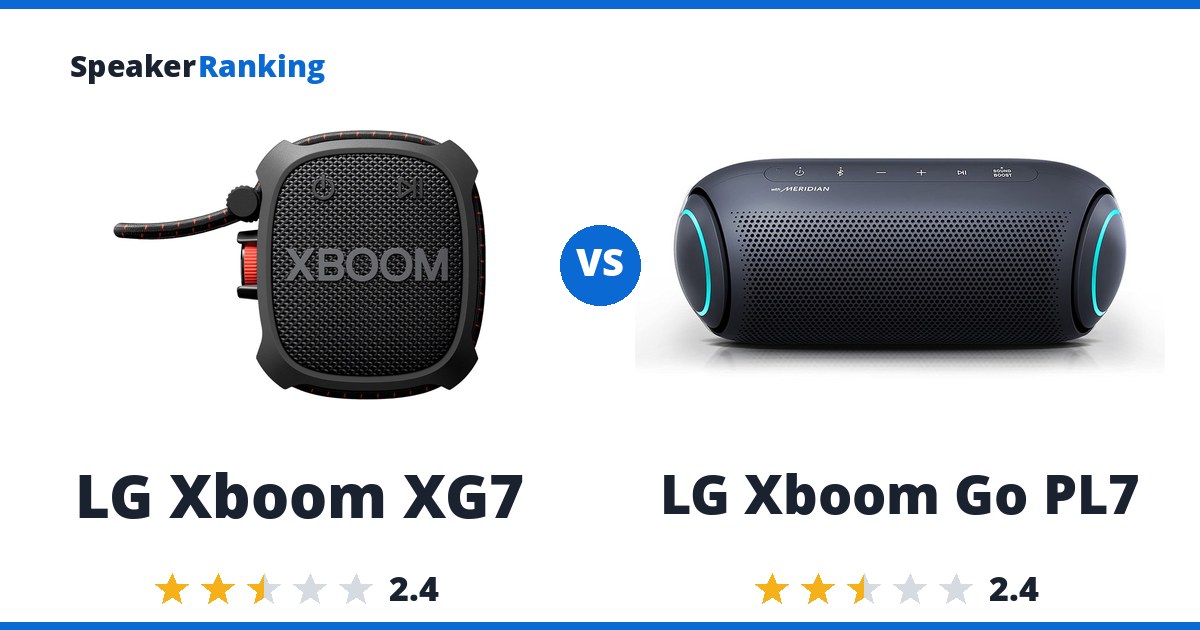 LG Xboom XG7 vs LG Xboom Go PL7
