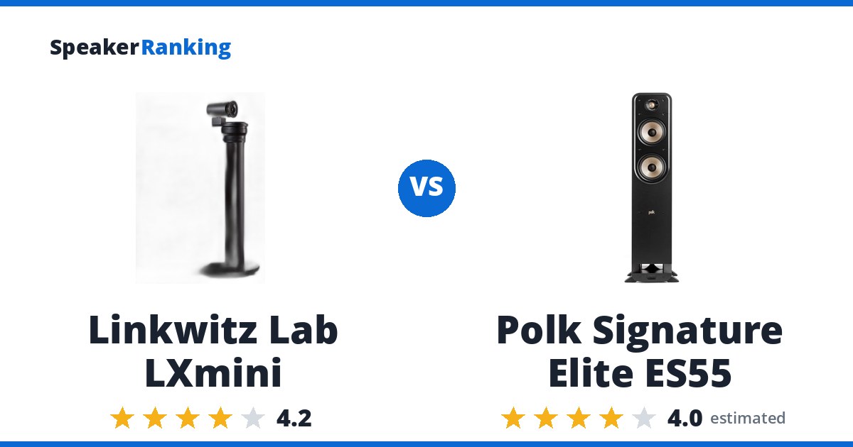 Linkwitz Lab LXmini vs Polk Signature Elite ES55