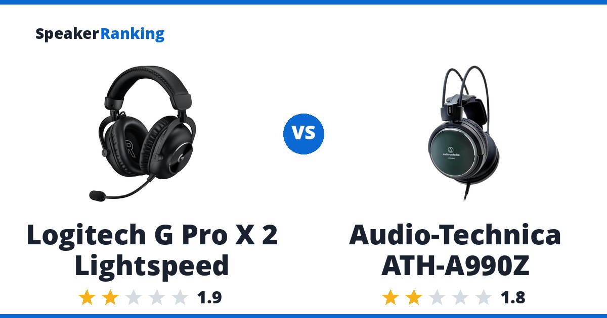 Logitech G Pro X 2 Lightspeed vs Audio-Technica ATH-A990Z