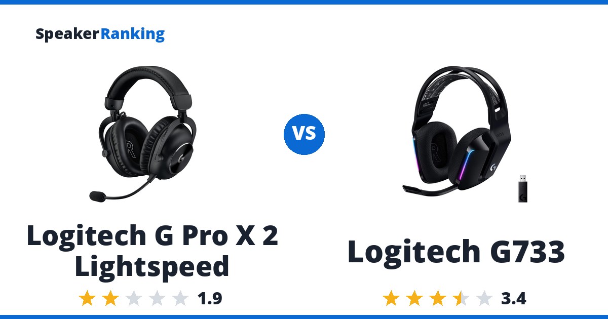 Logitech G Pro X 2 Lightspeed vs Logitech G733