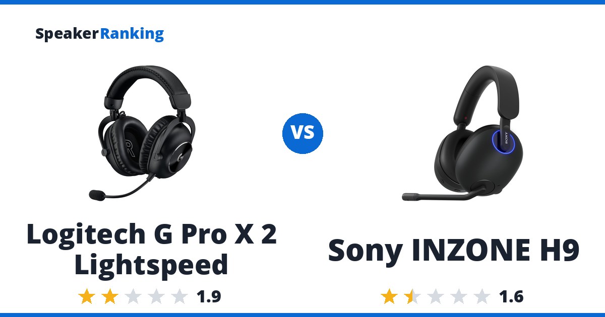 Logitech G Pro X 2 Lightspeed vs Sony INZONE H9