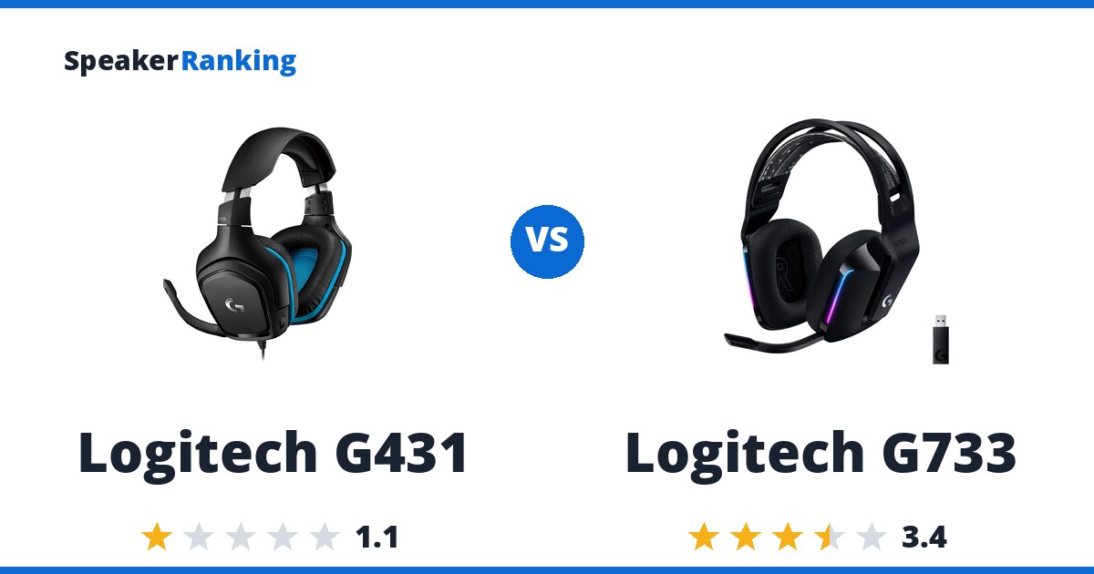Logitech G431 vs Logitech G733