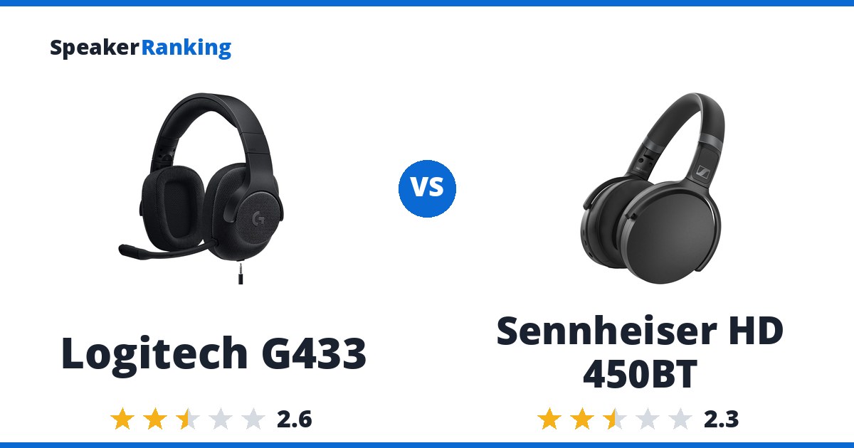 Logitech G433 vs Sennheiser HD 450BT