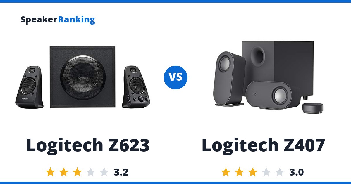 Logitech Z623 vs Logitech Z407