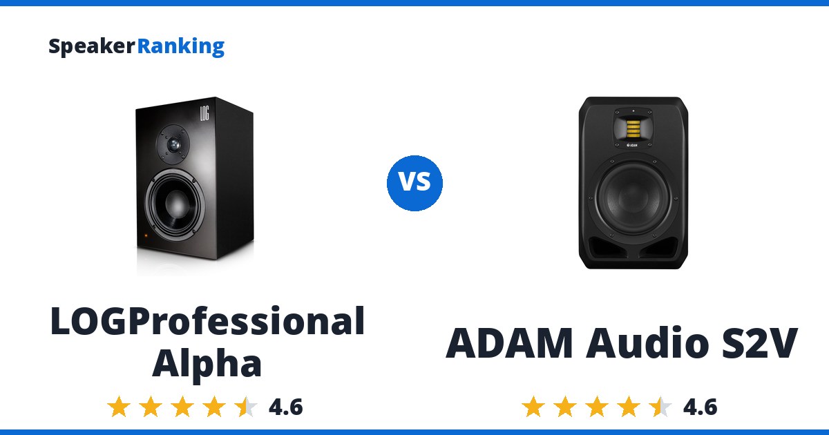LOGProfessional Alpha vs ADAM Audio S2V
