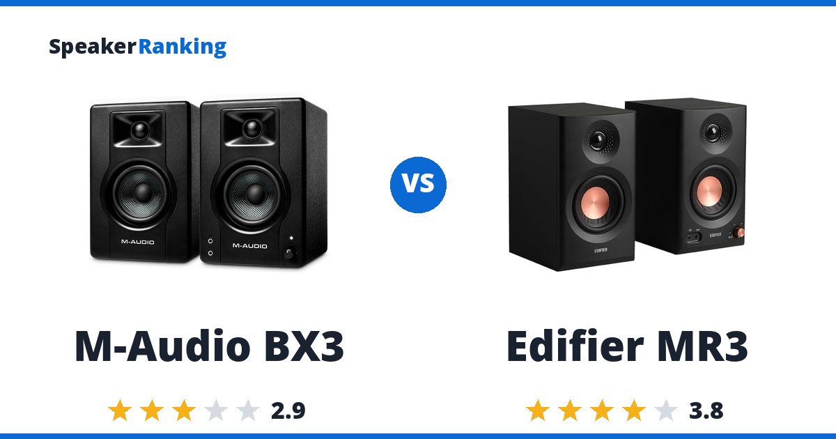 M-Audio BX3 vs Edifier MR3