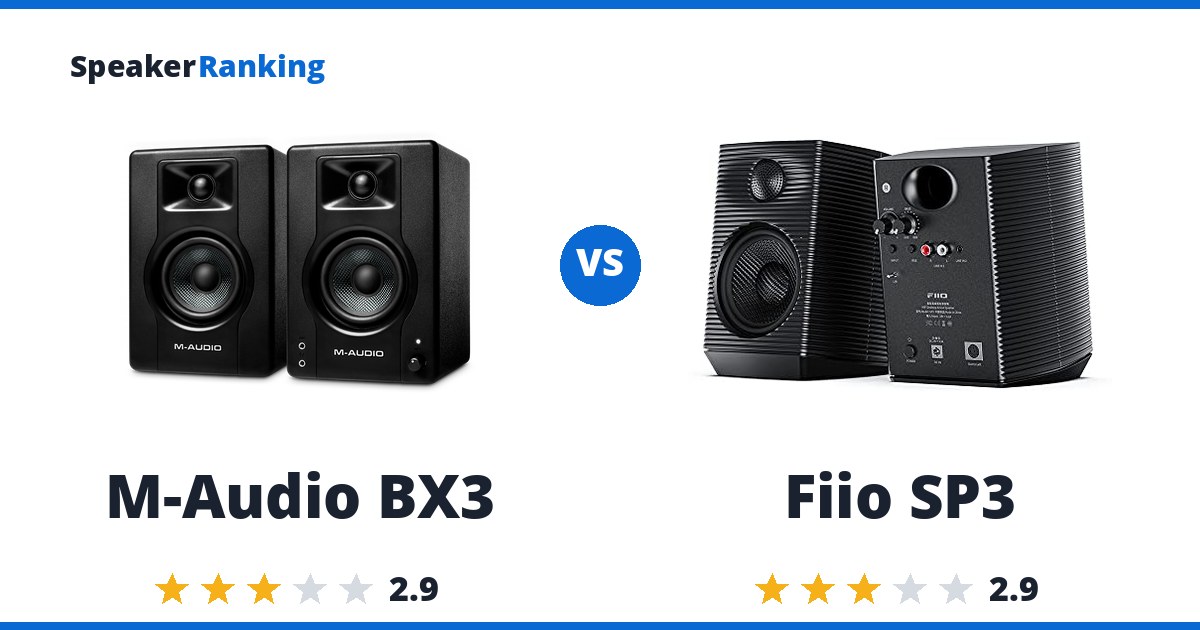 M-Audio BX3 vs Fiio SP3