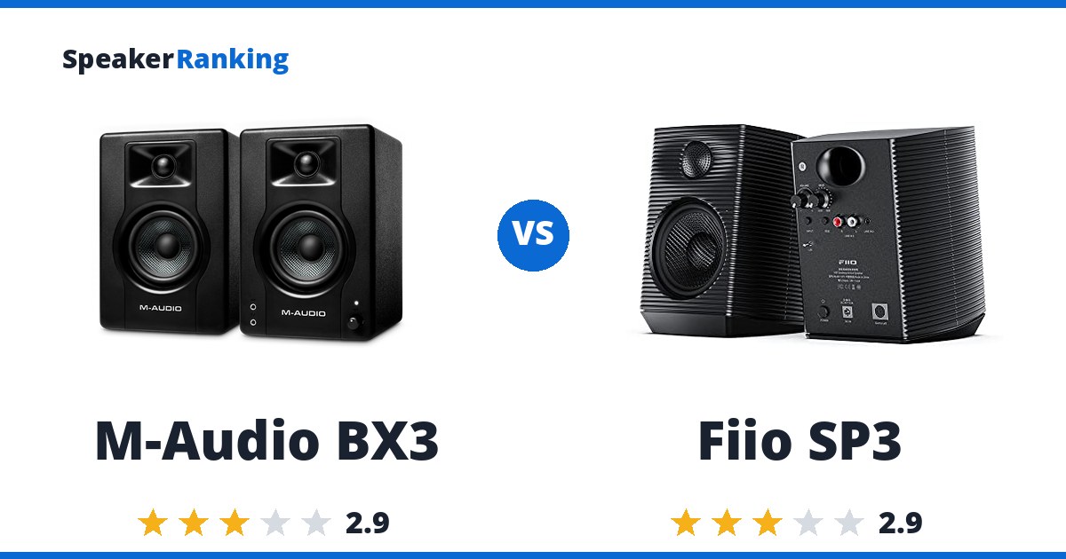 M-Audio BX3 vs Fiio SP3