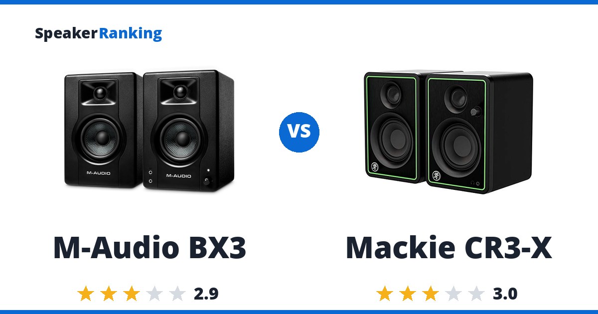 M-Audio BX3 vs Mackie CR3-X