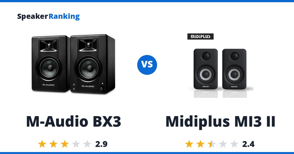 M-Audio BX3 vs Midiplus MI3 II