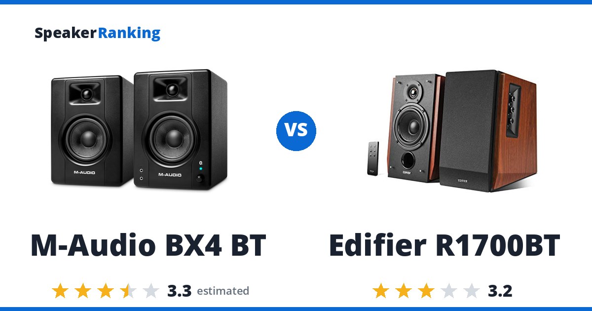 M-Audio BX4 BT vs Edifier R1700BT