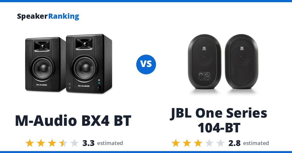 M-Audio BX4 BT vs JBL One Series 104-BT
