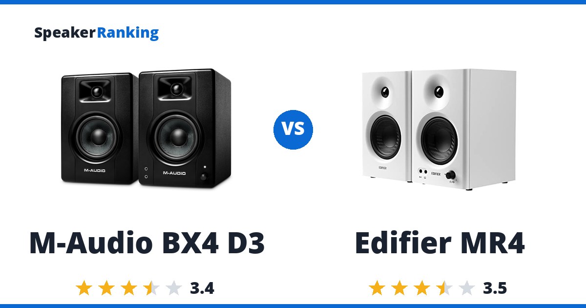 M-Audio BX4 D3 vs Edifier MR4