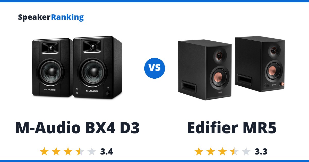 M-Audio BX4 D3 vs Edifier MR5