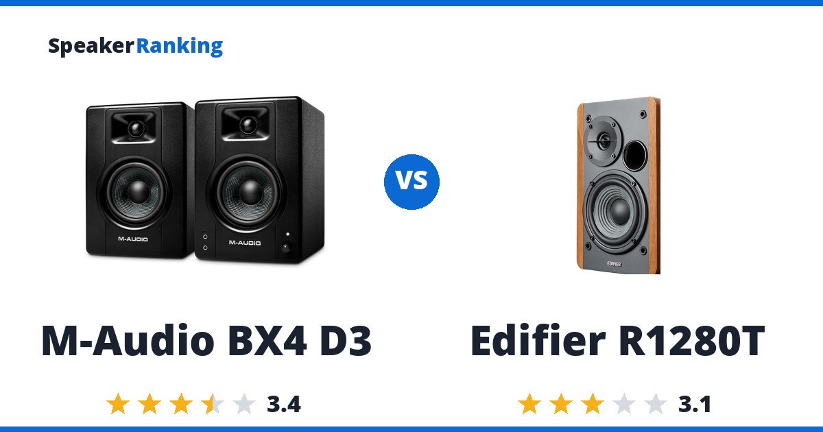 M-Audio BX4 D3 vs Edifier R1280T