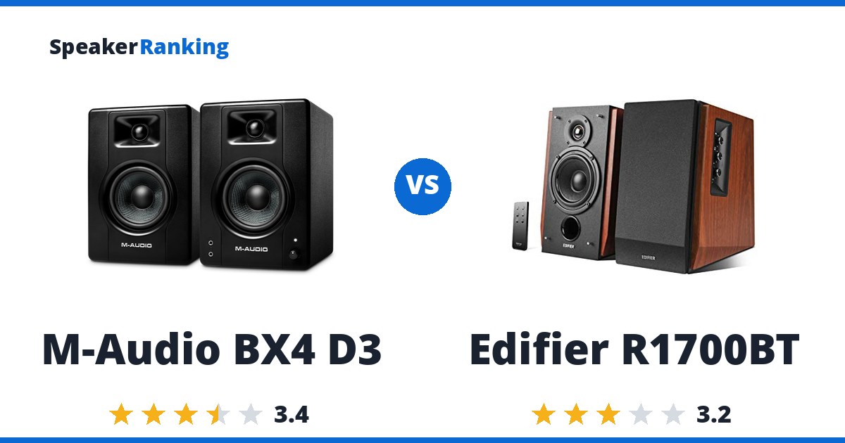 M-Audio BX4 D3 vs Edifier R1700BT