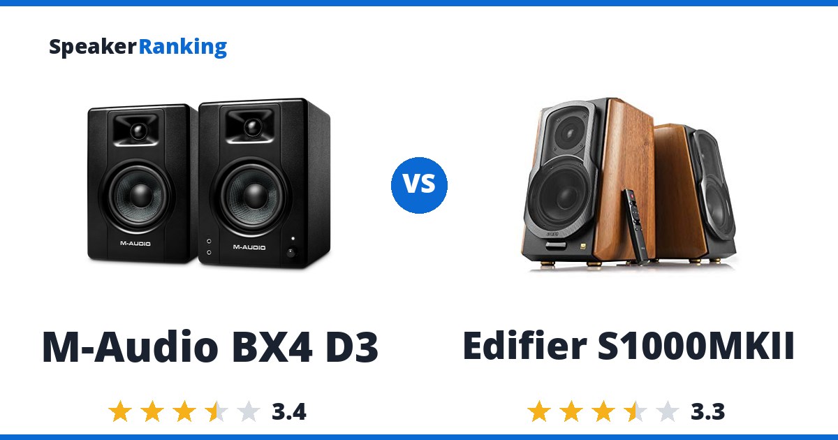 M-Audio BX4 D3 vs Edifier S1000MKII