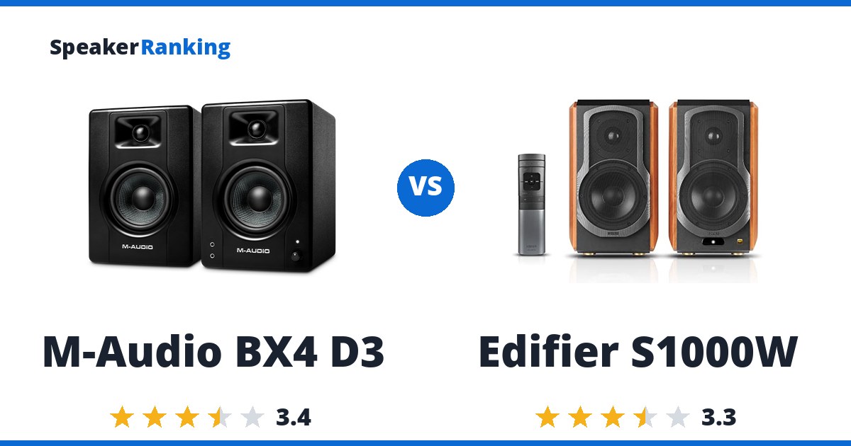 M-Audio BX4 D3 vs Edifier S1000W