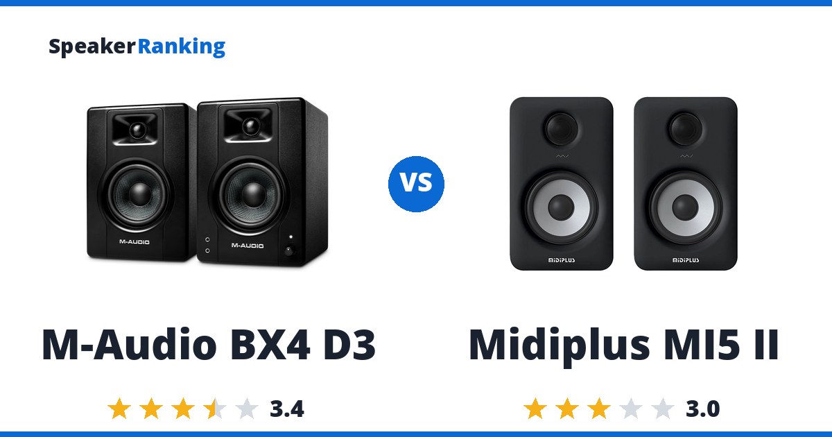 M-Audio BX4 D3 vs Midiplus MI5 II