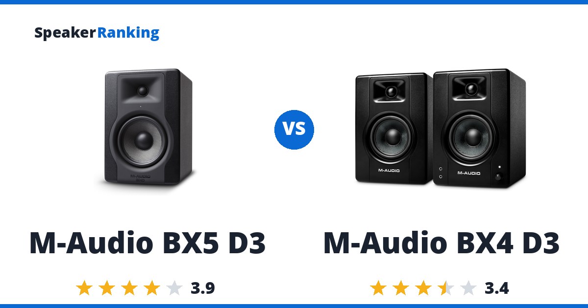 M-Audio BX5 D3 vs M-Audio BX4 D3