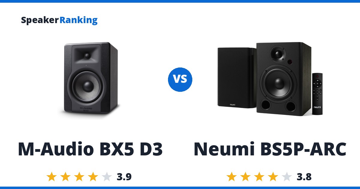 M-Audio BX5 D3 vs Neumi BS5P-ARC