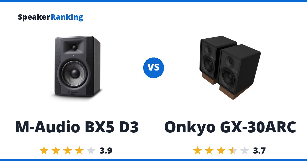 M-Audio BX5 D3 vs Onkyo GX-30ARC