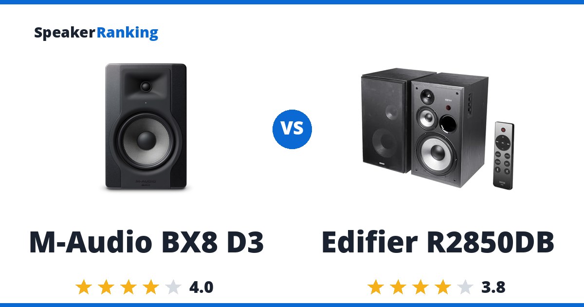 M-Audio BX8 D3 vs Edifier R2850DB