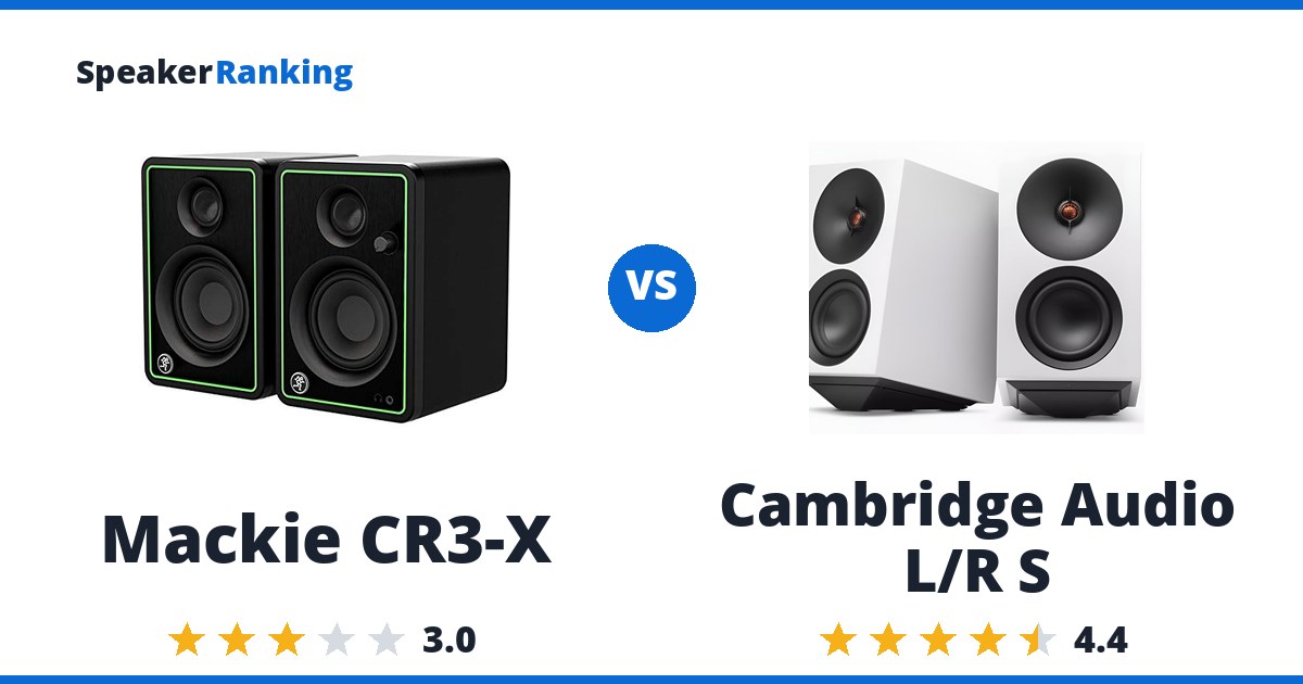 Mackie CR3-X vs Cambridge Audio L/R S