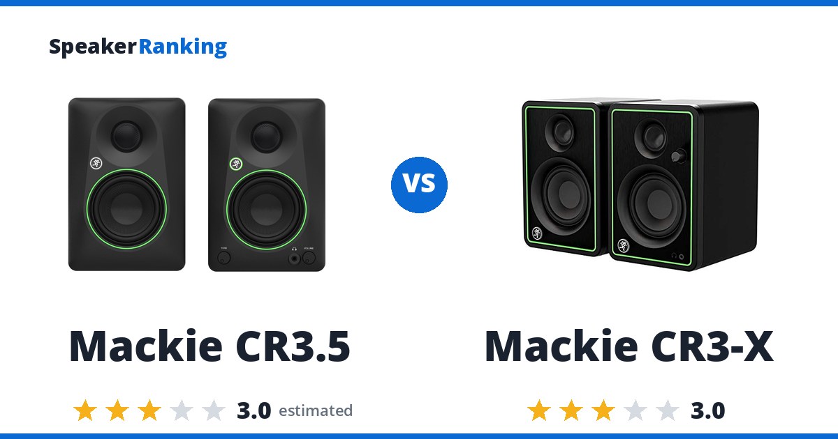 Mackie CR3.5 vs Mackie CR3-X