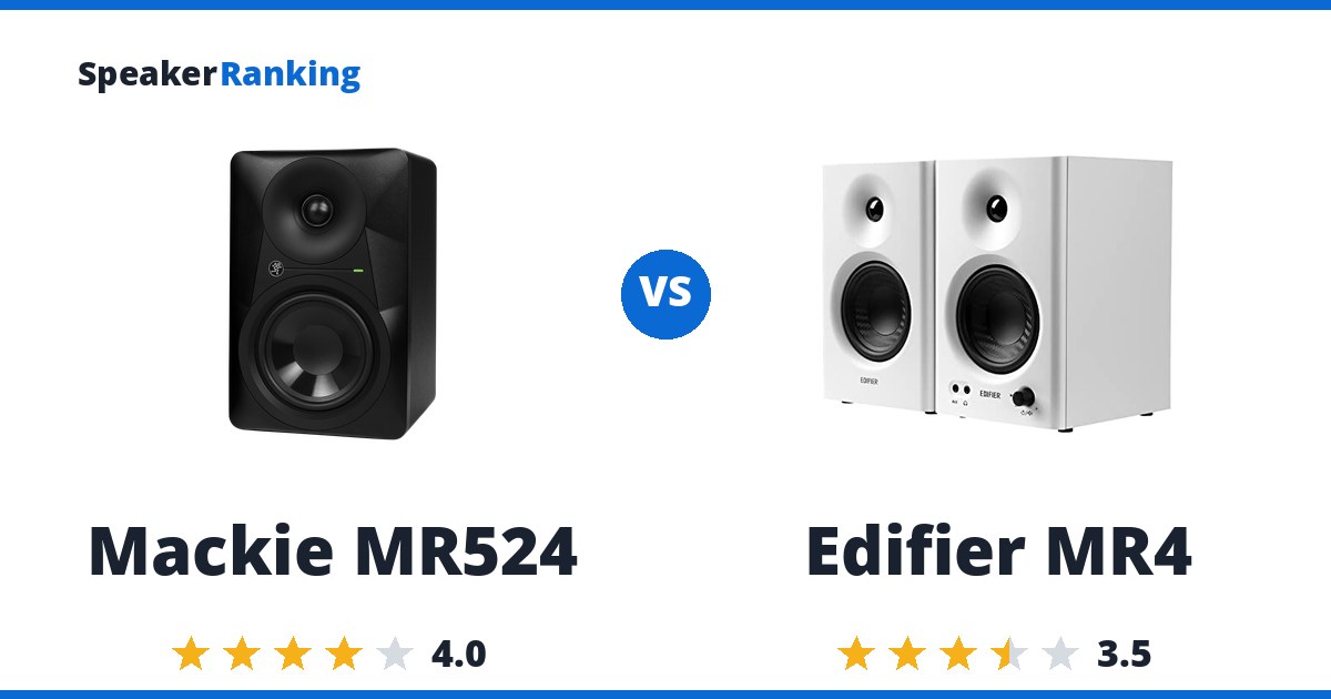 Mackie MR524 vs Edifier MR4