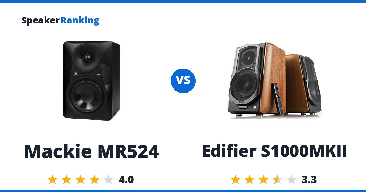 Mackie MR524 vs Edifier S1000MKII