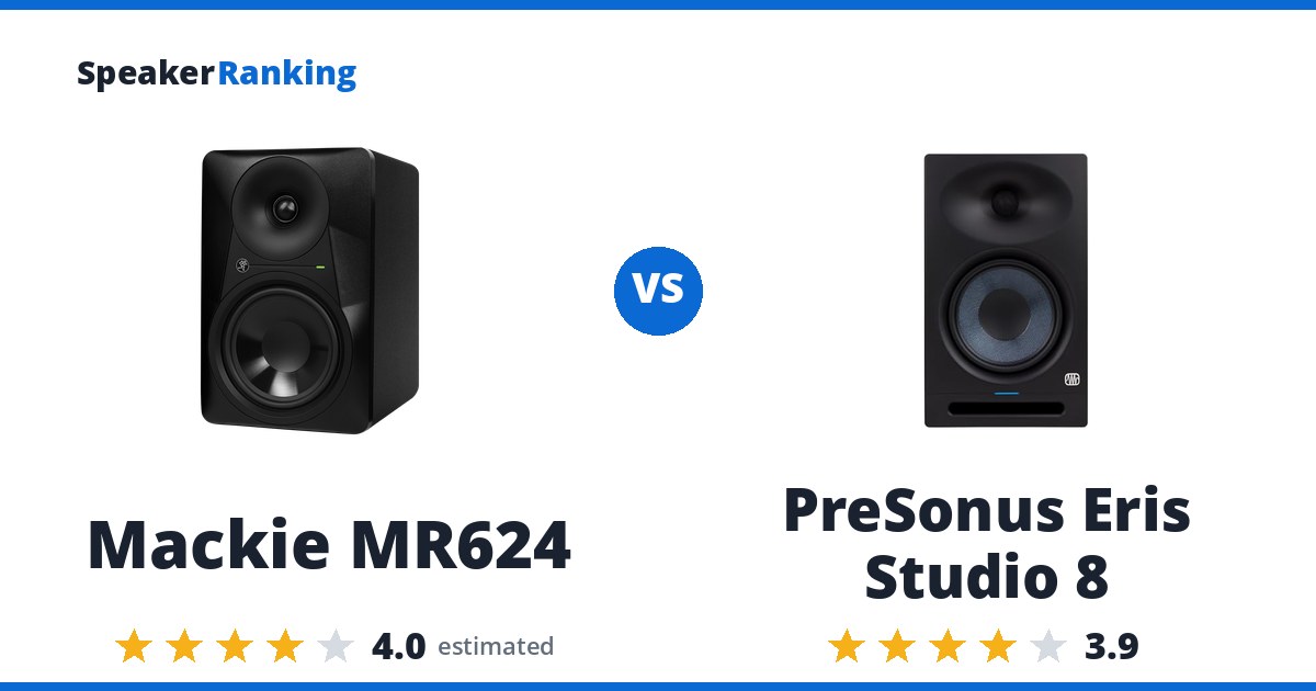 Mackie MR624 vs PreSonus Eris Studio 8
