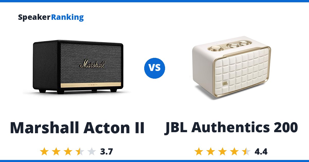 Marshall Acton II vs JBL Authentics 200