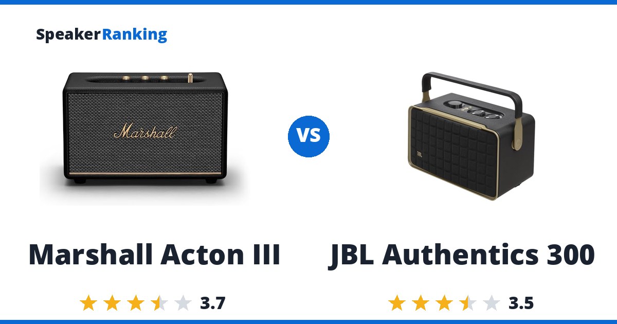 Marshall Acton III vs JBL Authentics 300