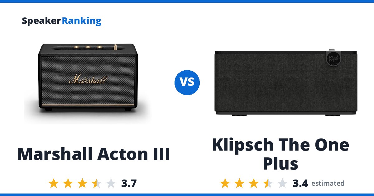 Marshall Acton III vs Klipsch The One Plus