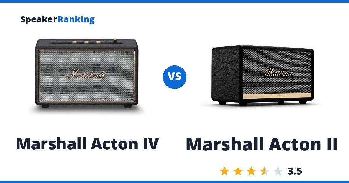 Marshall Acton IV vs Marshall Acton II