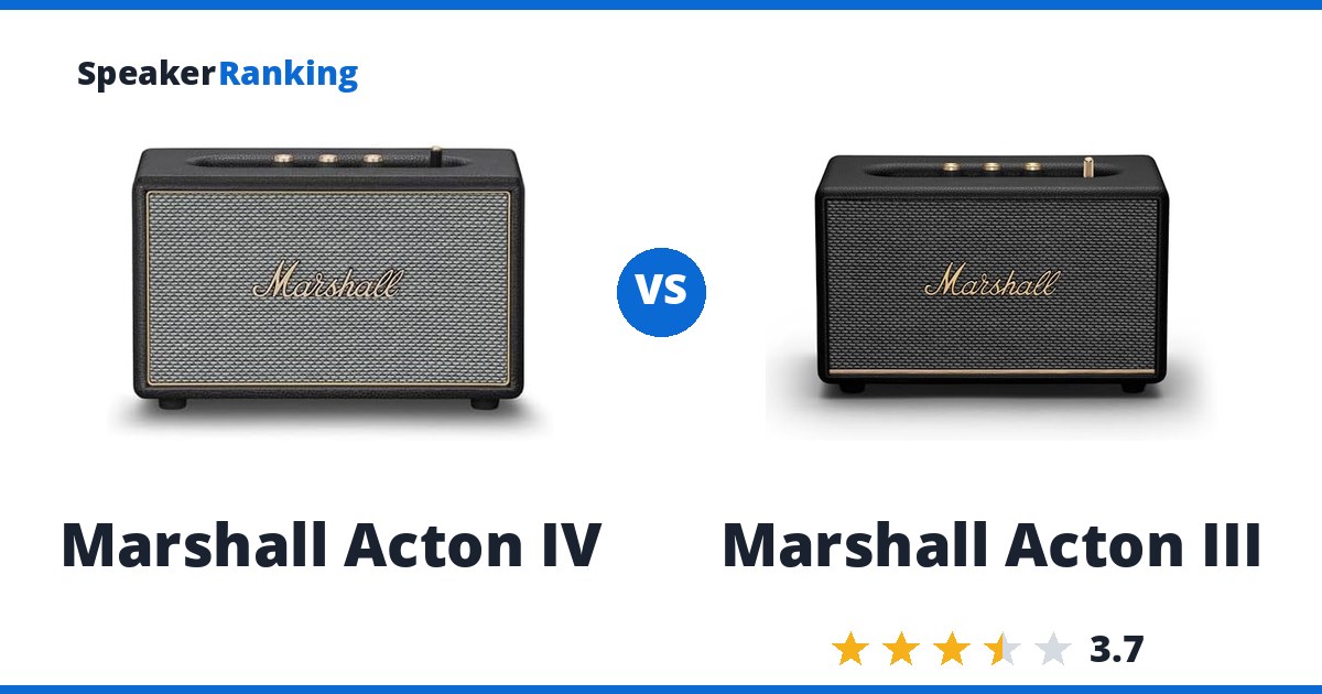 Marshall Acton IV vs Marshall Acton III