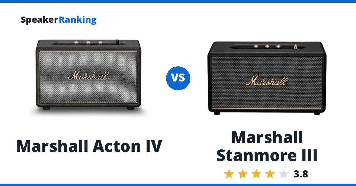 Marshall Acton IV vs Marshall Stanmore III