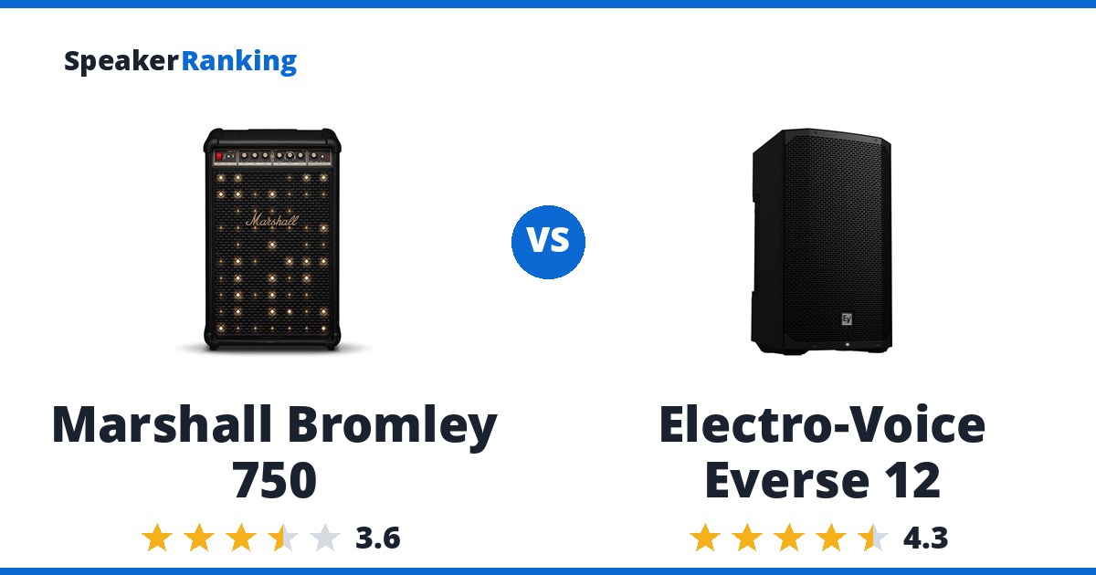 Marshall Bromley 750 vs Electro-Voice Everse 12