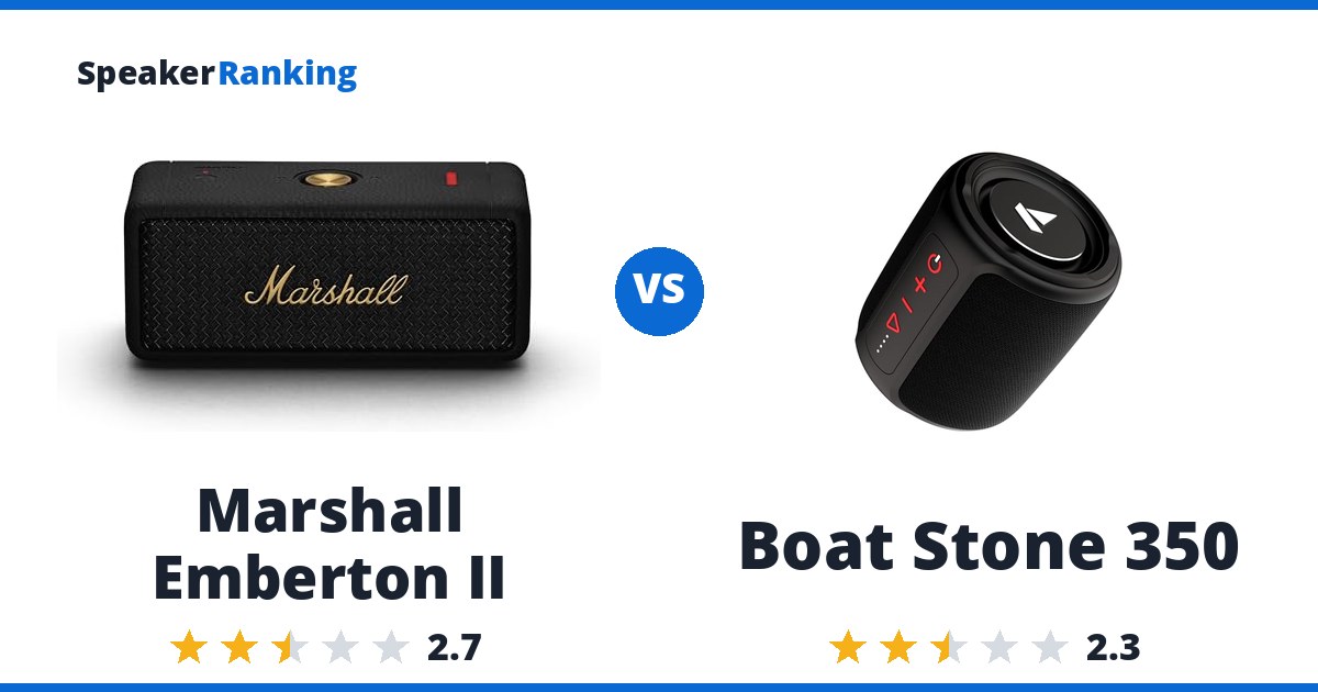 Marshall Emberton II vs Boat Stone 350