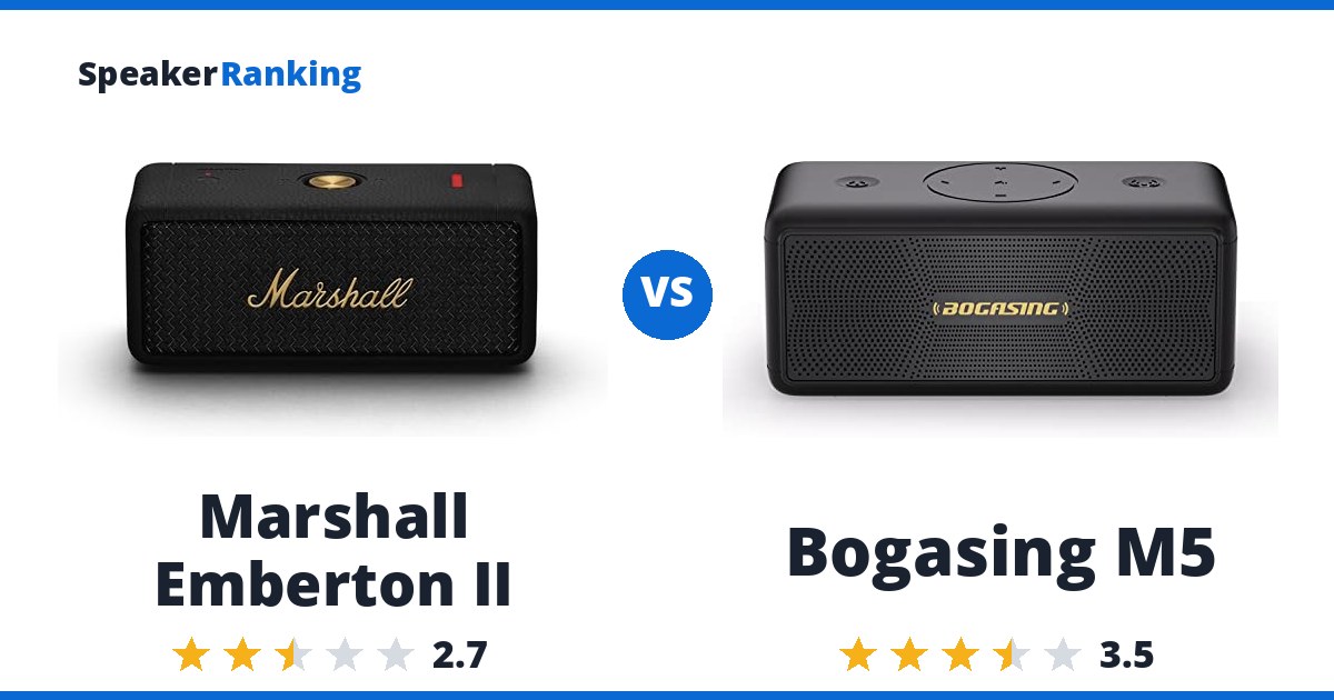 Marshall Emberton II vs Bogasing M5