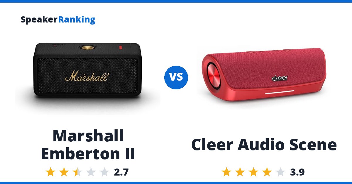 Marshall Emberton II vs Cleer Audio Scene