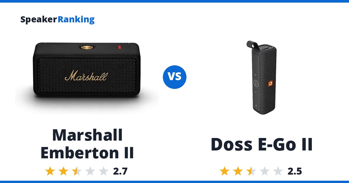 Marshall Emberton II vs Doss E-Go II