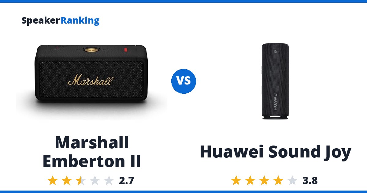 Marshall Emberton II vs Huawei Sound Joy