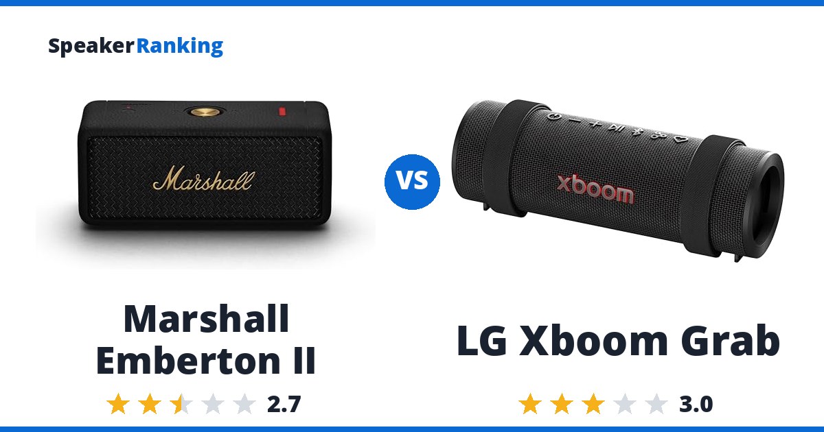 Marshall Emberton II vs LG Xboom Grab
