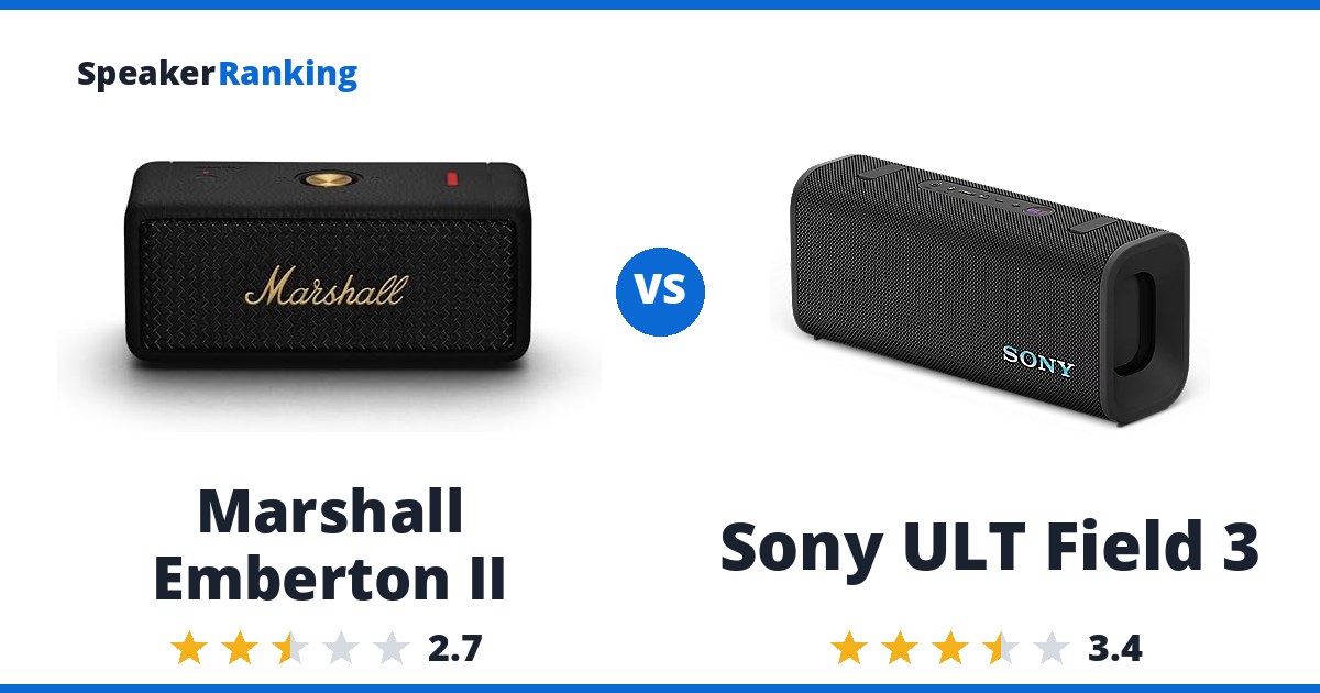 Marshall Emberton II vs Sony ULT Field 3