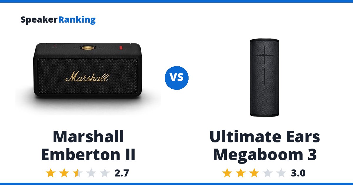 Marshall Emberton II vs Ultimate Ears Megaboom 3