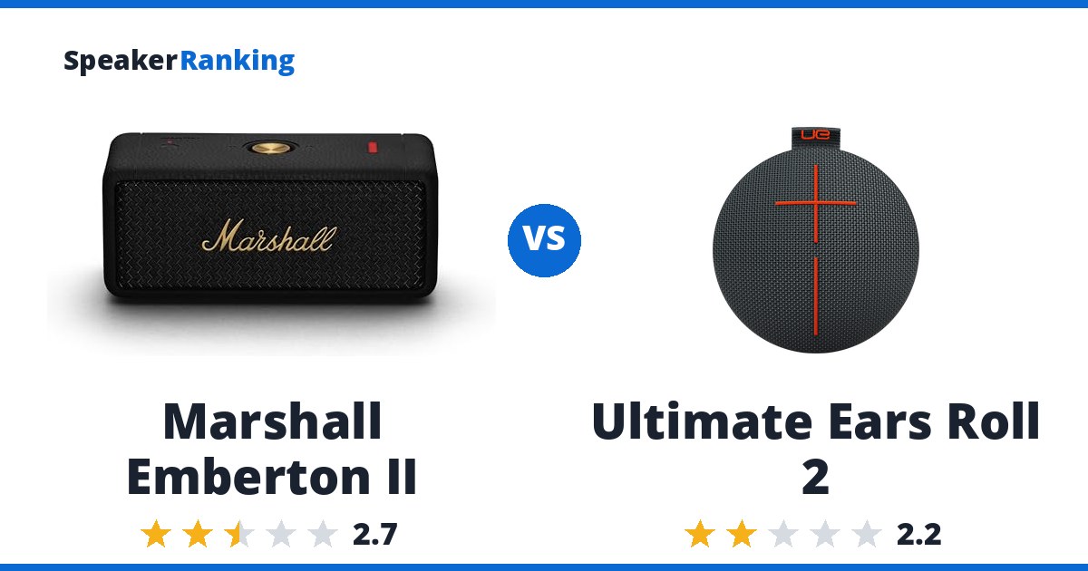 Marshall Emberton II vs Ultimate Ears Roll 2